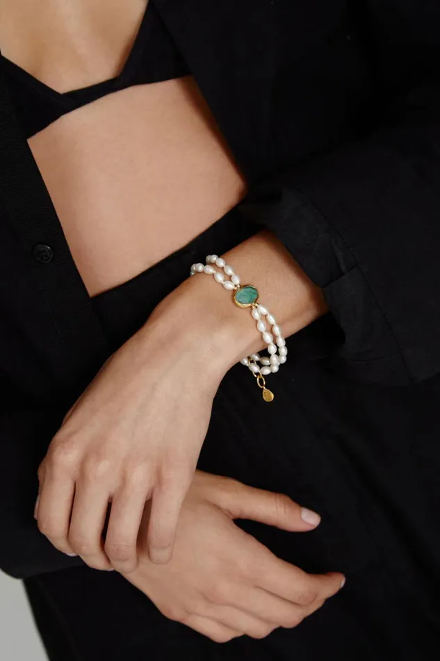 Chan Luu Colette Bracelet White Pearl Women Bracelets