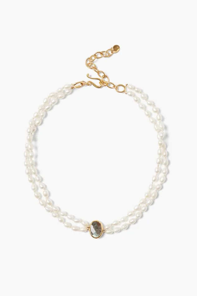 Chan Luu Colette Necklace White Pearl Women Necklaces