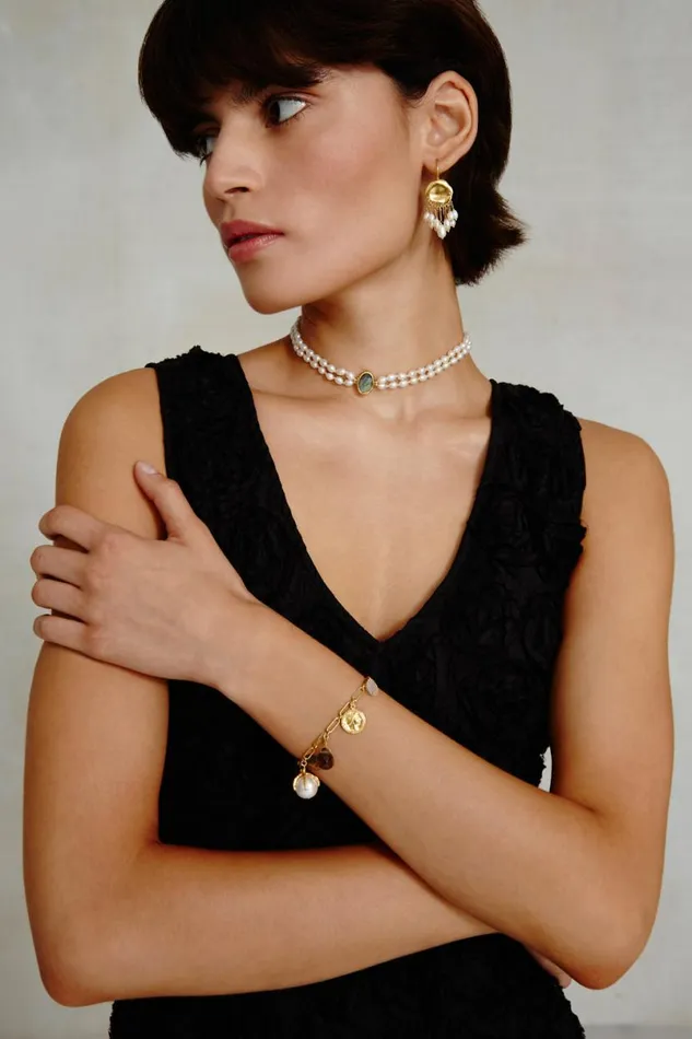 Chan Luu Colette Necklace White Pearl Women Necklaces