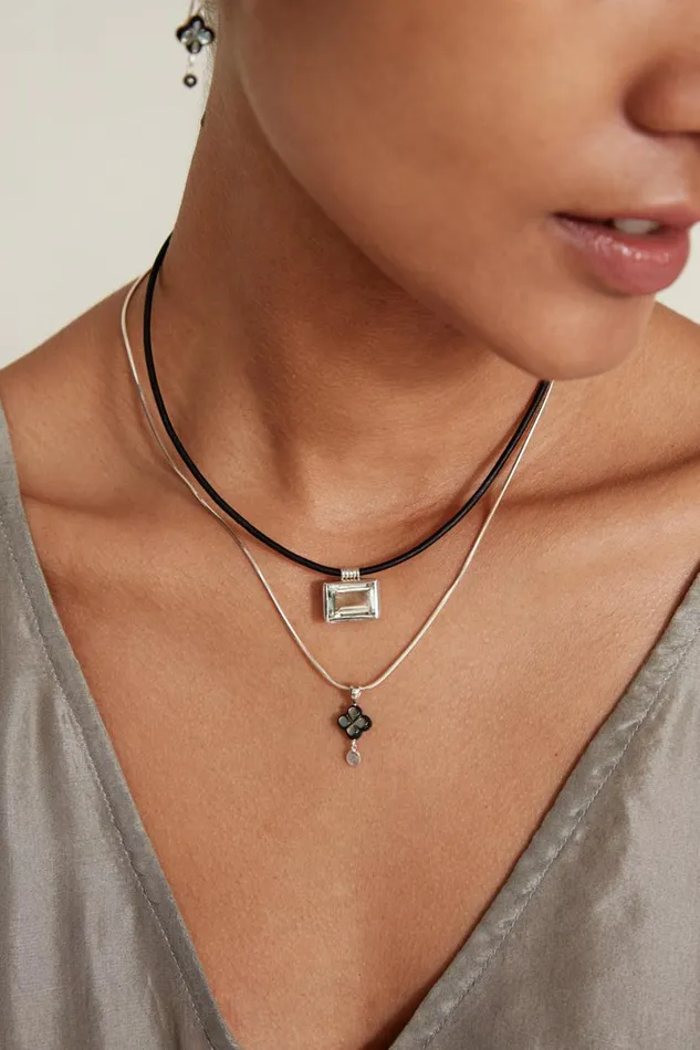 Chan Luu Cora Necklace Green Amethyst Women Necklaces