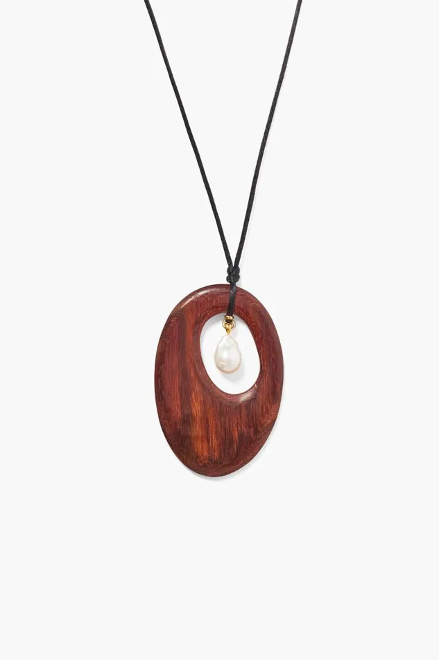 Chan Luu Corinne Necklace Dark Wood Women Necklaces