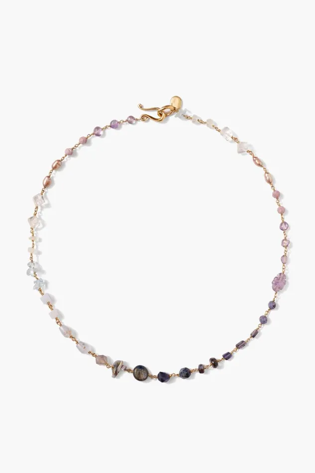 Chan Luu Daphne Beaded Necklace Iolite Mix Women Necklaces