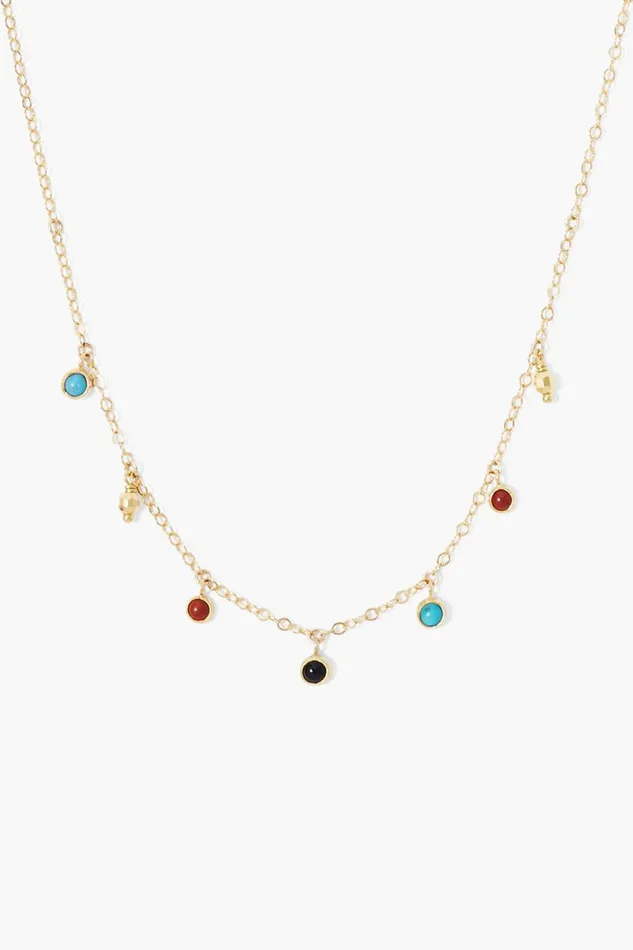 Chan Luu Delilah Charm Necklace Multi Mix Women Necklaces