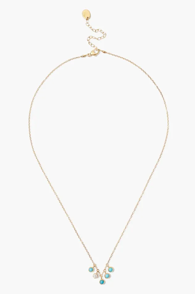Chan Luu Delilah Charm Necklace Turquoise Mix Women Necklaces