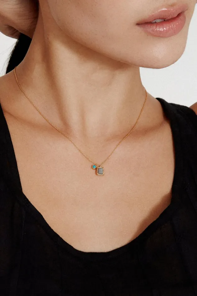Chan Luu Delilah Pendant Necklace Labradorite Mix Women Necklaces