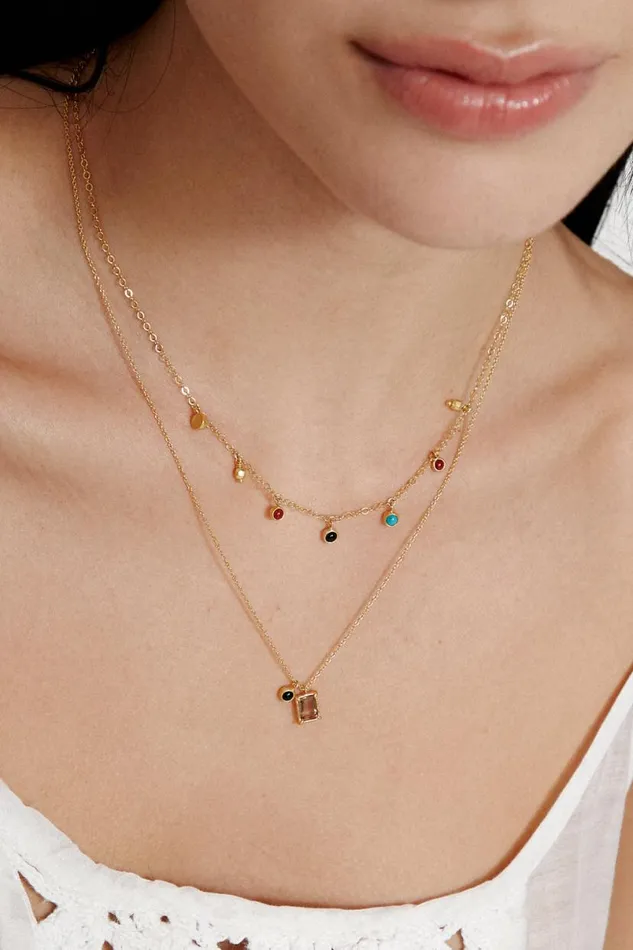 Chan Luu Delilah Pendant Necklace Quartz Mix Women Necklaces