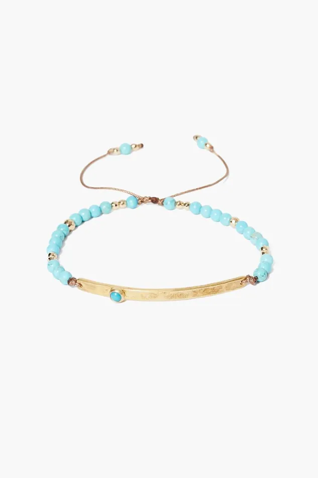 Chan Luu Delilah PullTie Bracelet Turquoise Mix Women Bracelets