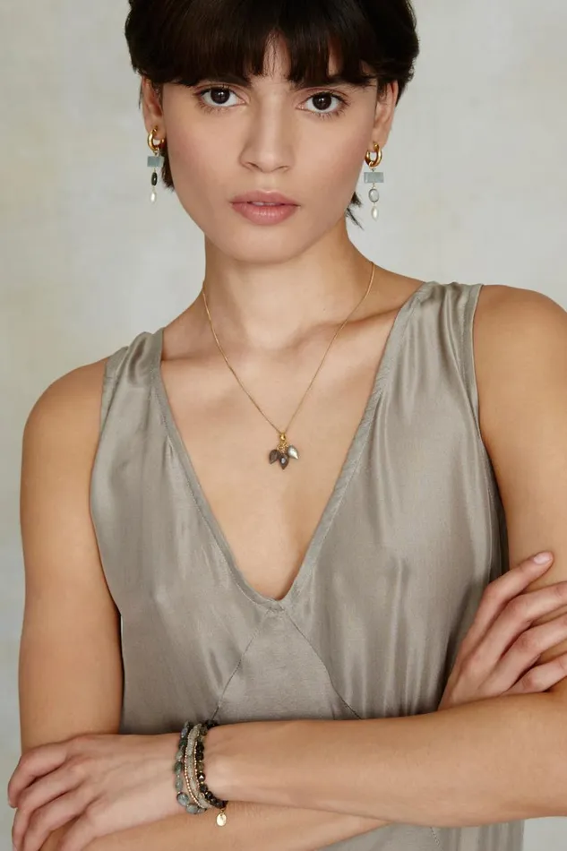 Chan Luu Delphine Necklace Labradorite Women Necklaces