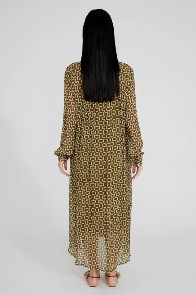 Chan Luu Eloise Dress Fir Green Women Dresses