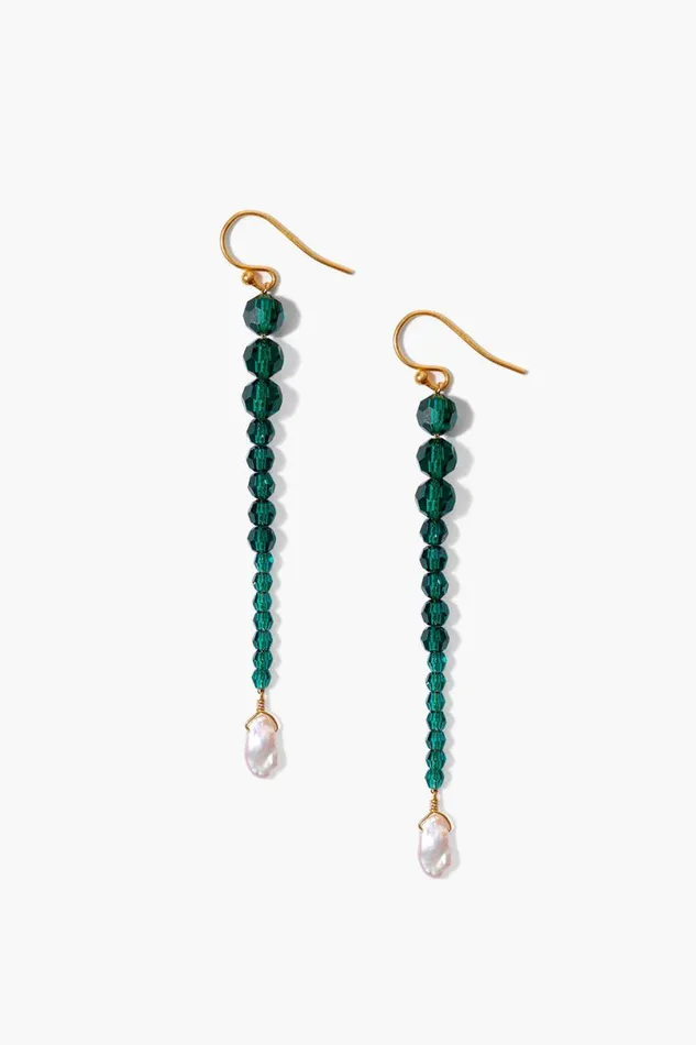 Chan Luu Emerald Gota Earrings Women Earrings