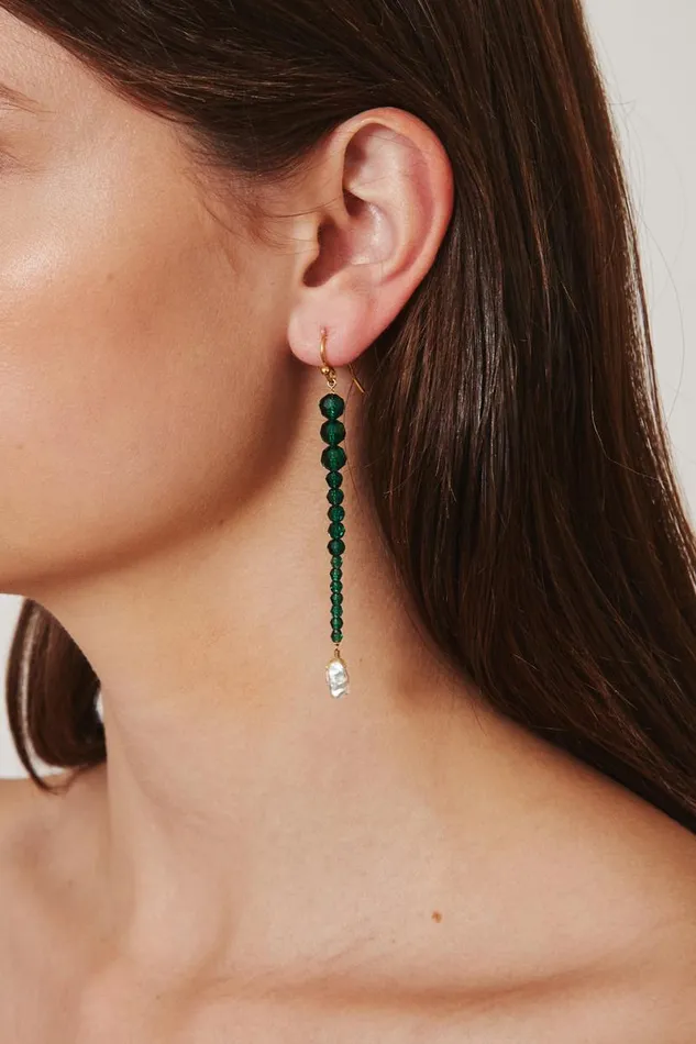 Chan Luu Emerald Gota Earrings Women Earrings