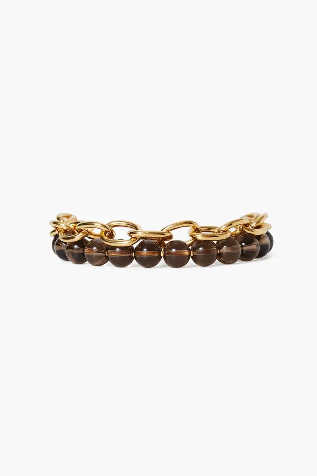 Chan Luu Esme Chain Bracelet Smoky Quartz Women Bracelets