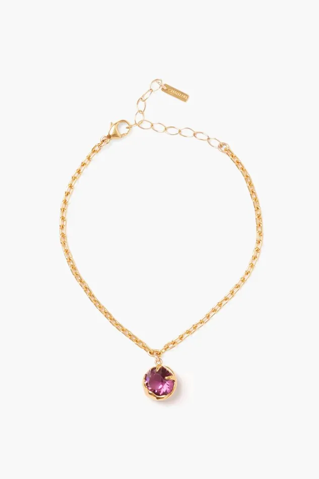 Chan Luu February Birthstone Bracelet Amethyst Crystal Women Bracelets