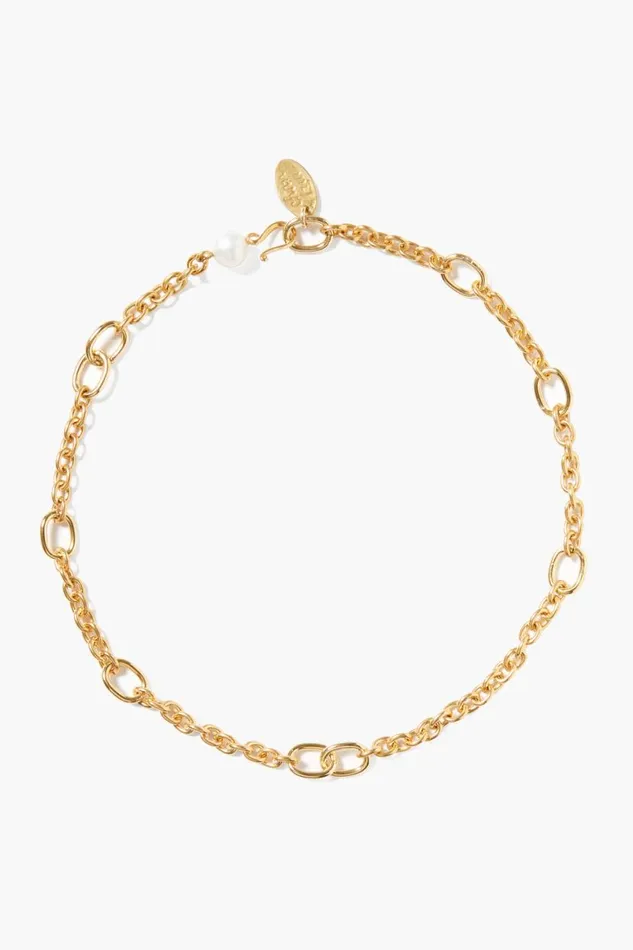 Chan Luu Frances Short Necklace Yellow Gold Women Necklaces