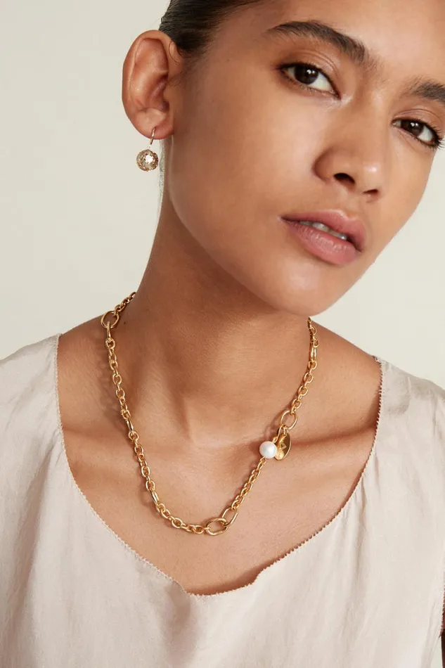 Chan Luu Frances Short Necklace Yellow Gold Women Necklaces