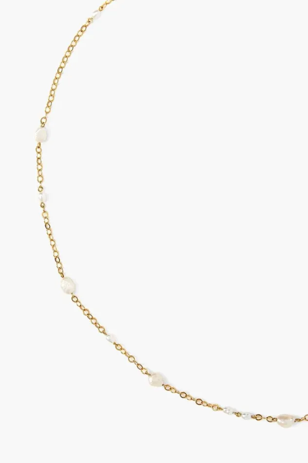 Chan Luu FreeForm Pearl Necklace White Women Necklaces