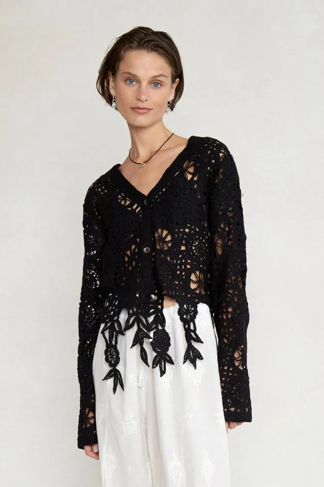 Chan Luu Gia Cardigan Black Women Tops
