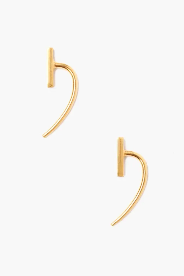Chan Luu Gold Bar And Hook Earrings Women Earrings