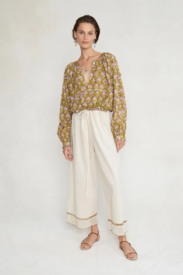 Chan Luu Greta Blouse Willow Women Tops