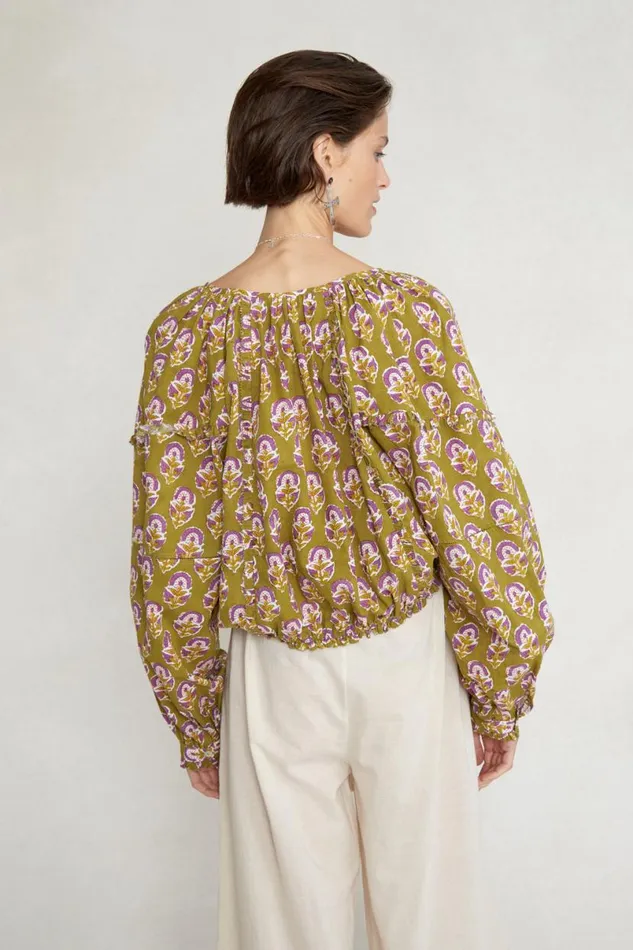 Chan Luu Greta Blouse Willow Women Tops