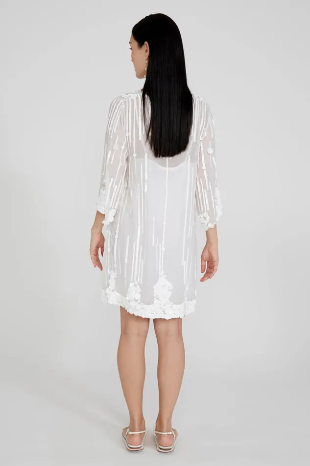 Chan Luu Halle Sequin Mini Dress White Women Dresses