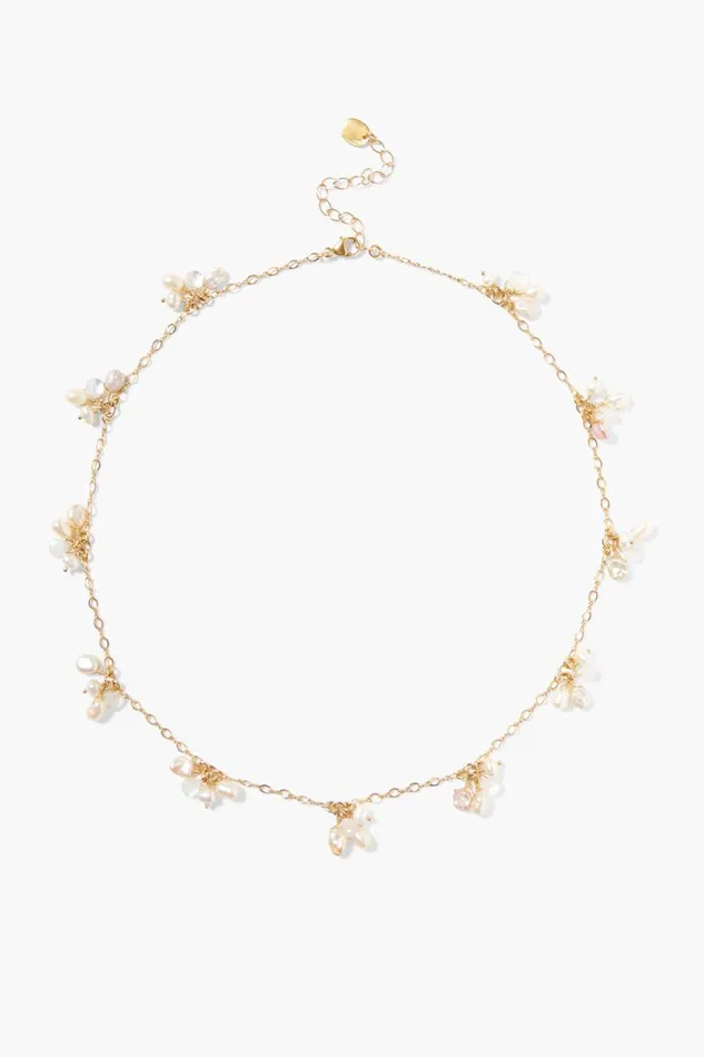 Chan Luu Hila Necklace White Pearl Mix Women Necklaces