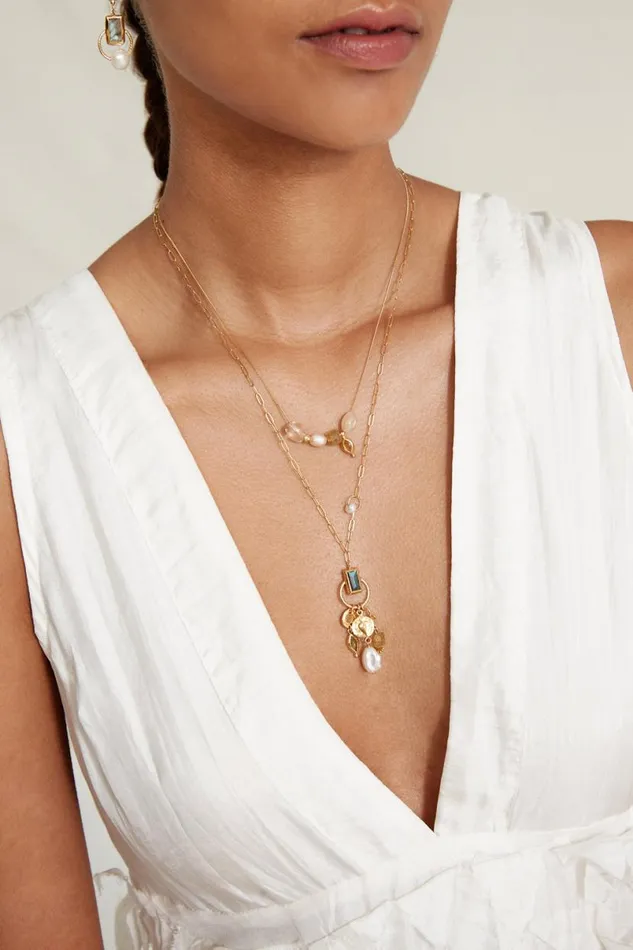 Chan Luu Indira Charm Necklace Natural Mix Women Necklaces