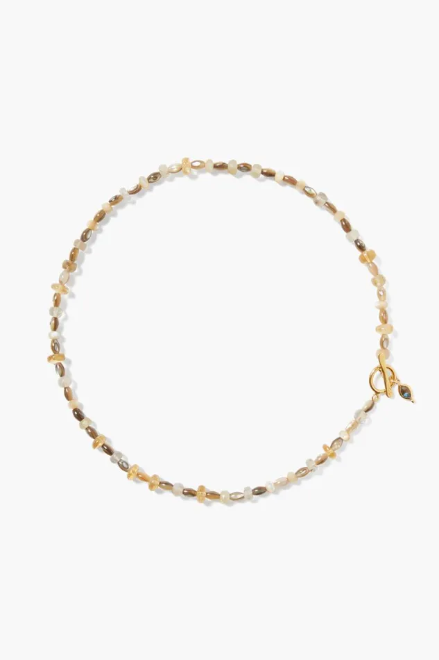 Chan Luu Indira Toggle Necklace Abalone Mix Women Necklaces
