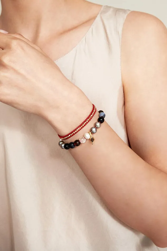 Chan Luu Indira Wrap Bracelet Black Mix Women Bracelets