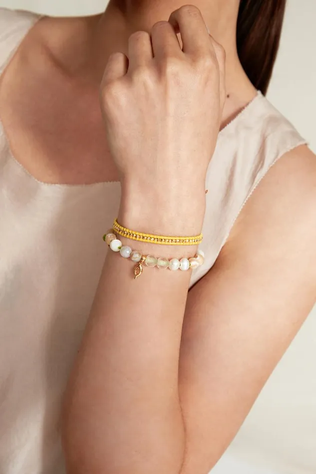 Chan Luu Indira Wrap Bracelet Natural Mix Women Bracelets