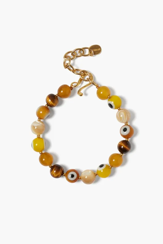 Chan Luu Izmir Evil Eye Bracelet Yellow Mix Women Bracelets