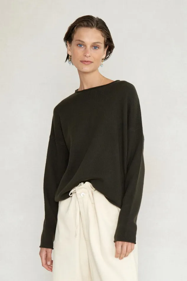 Chan Luu Jane Sweater Moss Women Knitwear