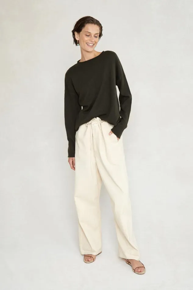 Chan Luu Jane Sweater Moss Women Knitwear