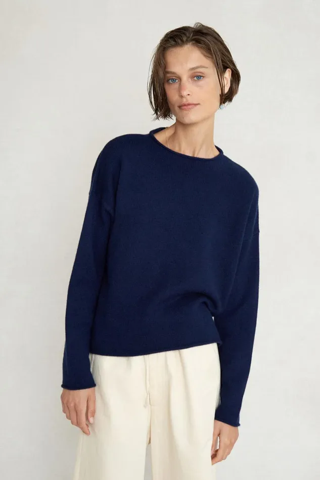 Chan Luu Jane Sweater Navy Women Knitwear