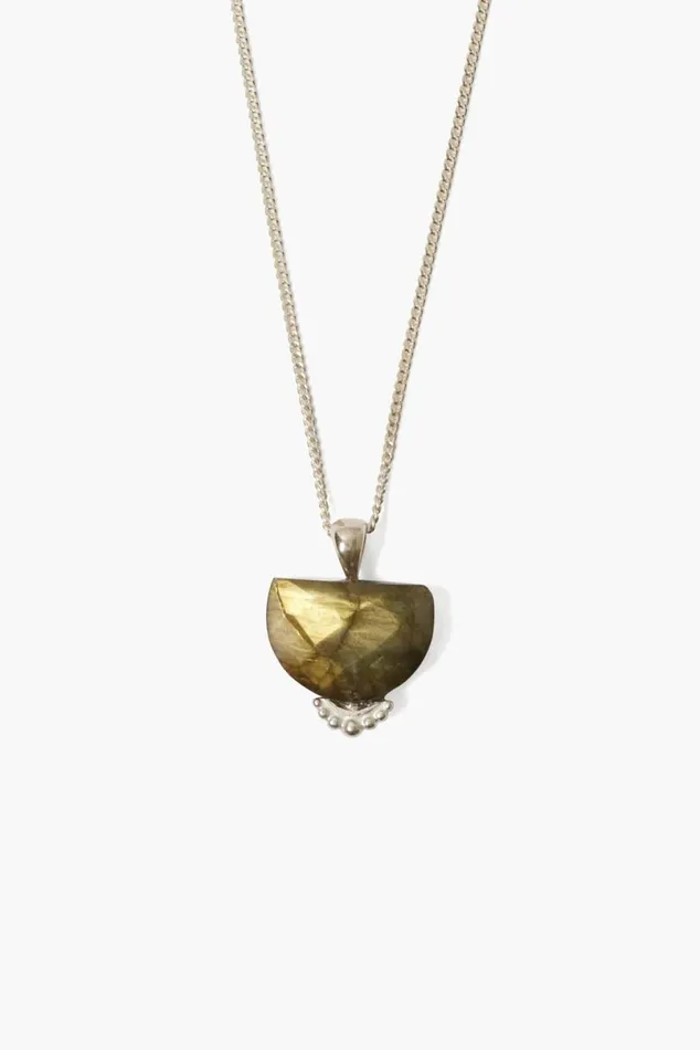 Chan Luu Jaya Pendant Necklace Silver Labradorite Women Necklaces