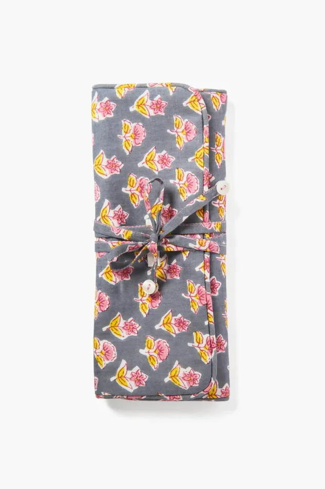Chan Luu Jewelry Roll Up Case Grey Women Jewelry Storage