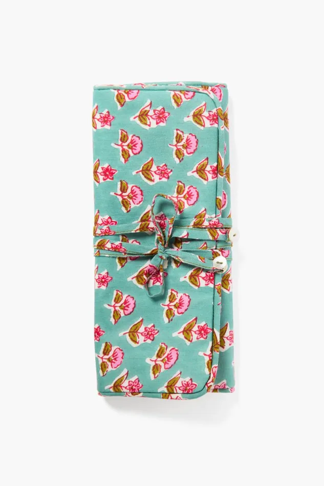 Chan Luu Jewelry Roll Up Case Turquoise Women Jewelry Storage