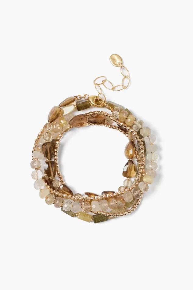 Chan Luu Kenai Naked Wrap Bracelet Natural Mix Women Bracelets