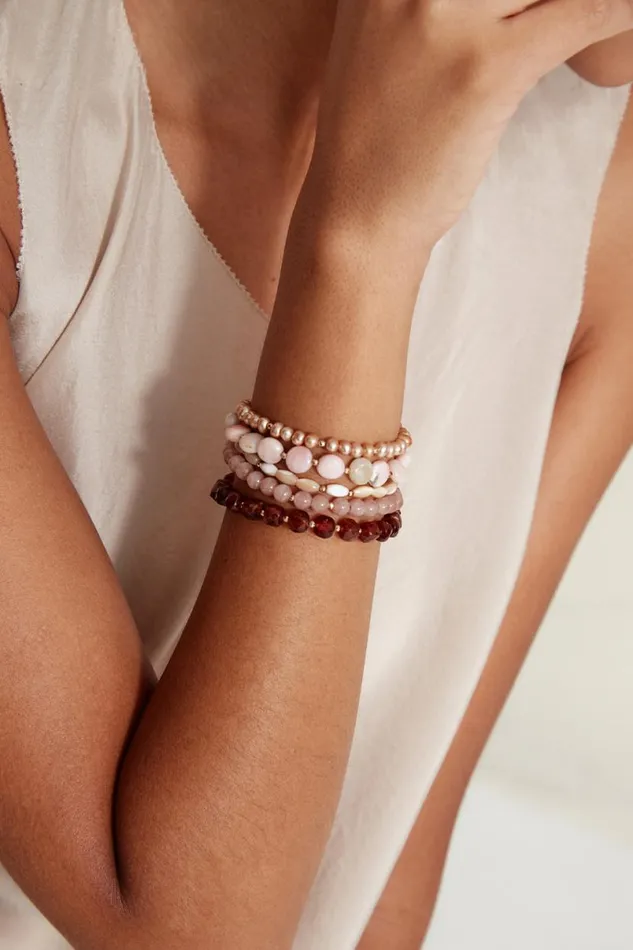 Chan Luu Keyes Naked Wrap Bracelet Pink Mix Women Bracelets