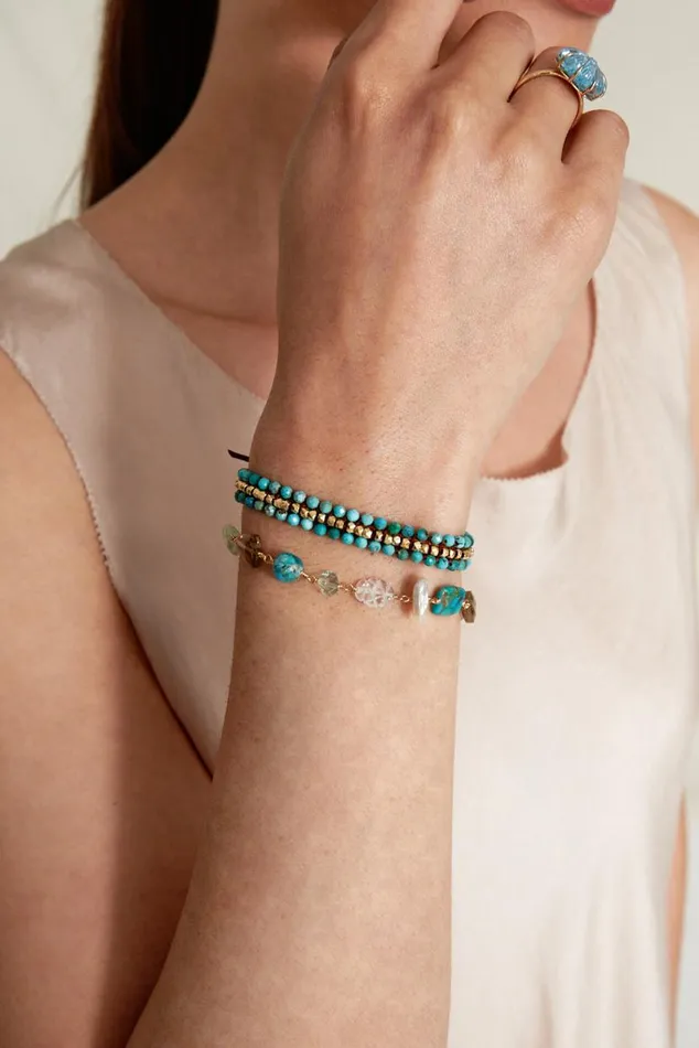 Chan Luu Koa Wrap Bracelet Turquoise Women Bracelets