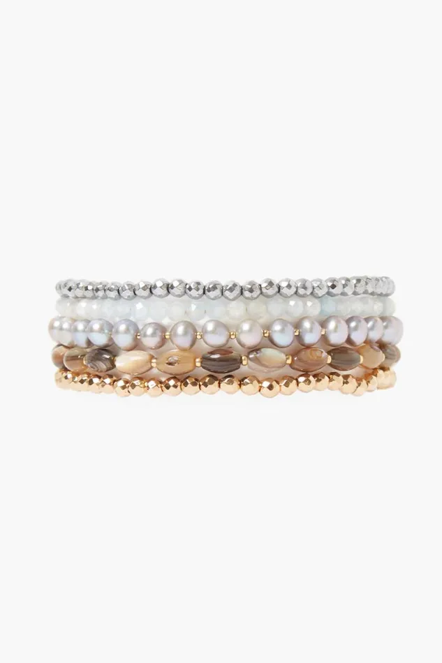 Chan Luu Laguna Naked Wrap Bracelet Gold Mix Women Bracelets