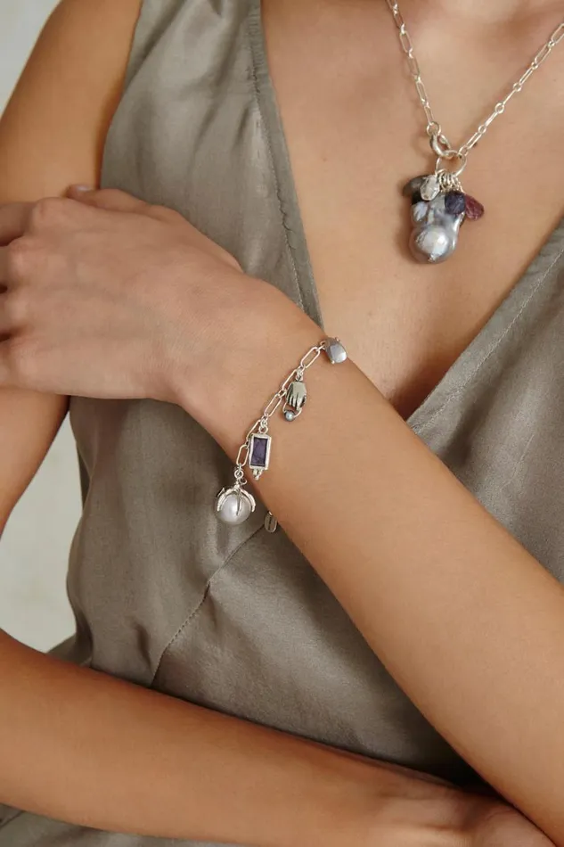 Chan Luu Lark Charm Bracelet Silver Mix Women Bracelets