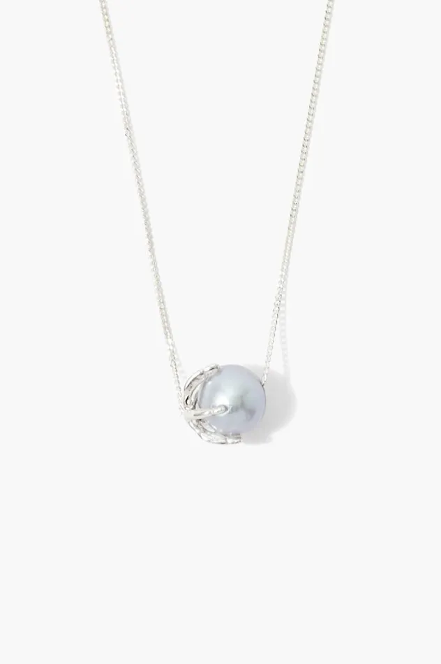 Chan Luu Lark Necklace Grey Pearl Women Necklaces