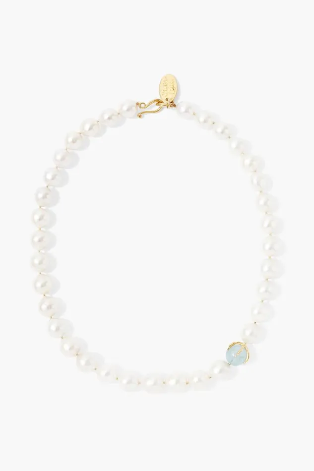 Chan Luu Lark Necklace White Pearl Mix Women Necklaces