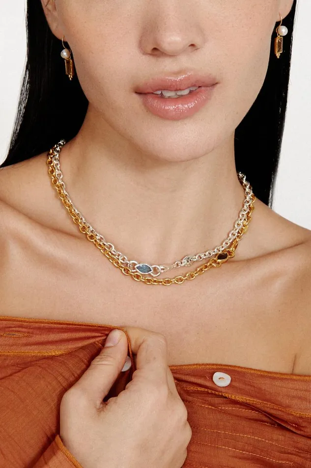 Chan Luu Leona Chain Necklace Labradorite Women Necklaces