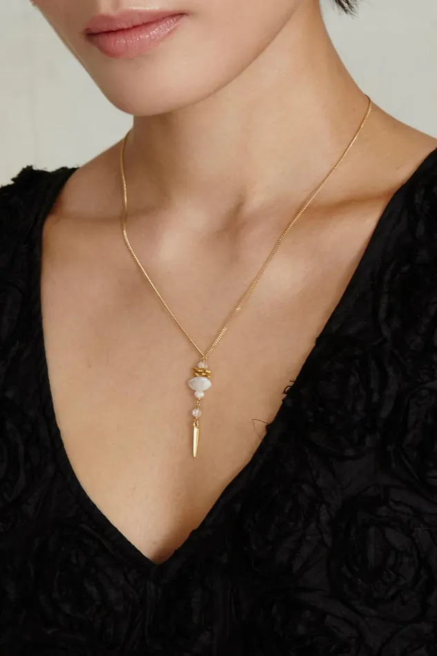 Chan Luu Lisbeth Necklace Moonstone Mix Women Necklaces
