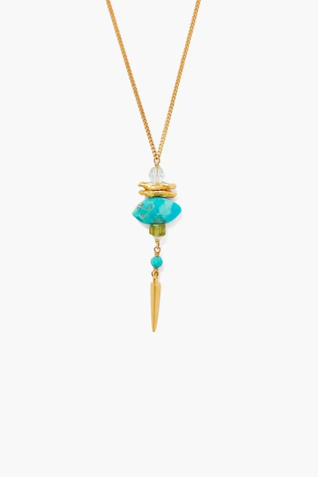 Chan Luu Lisbeth Necklace Turquoise Mix Women Necklaces