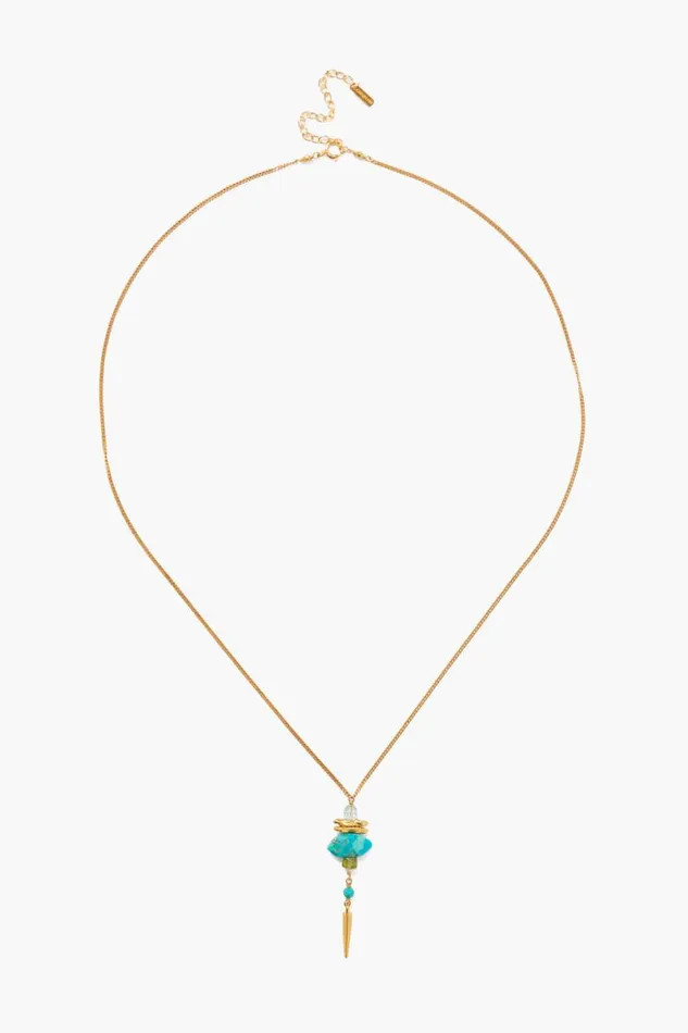 Chan Luu Lisbeth Necklace Turquoise Mix Women Necklaces