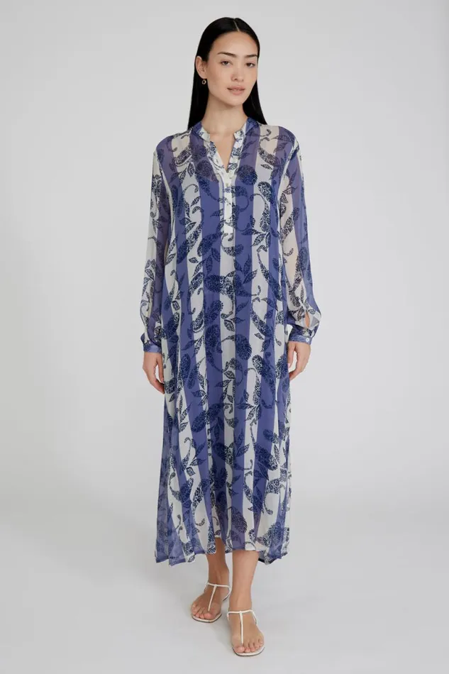 Chan Luu Louisa Dress Bellwether Blue Women Dresses