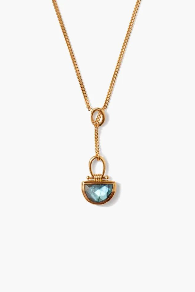Chan Luu Luna Drop Necklace Labradorite Women Necklaces